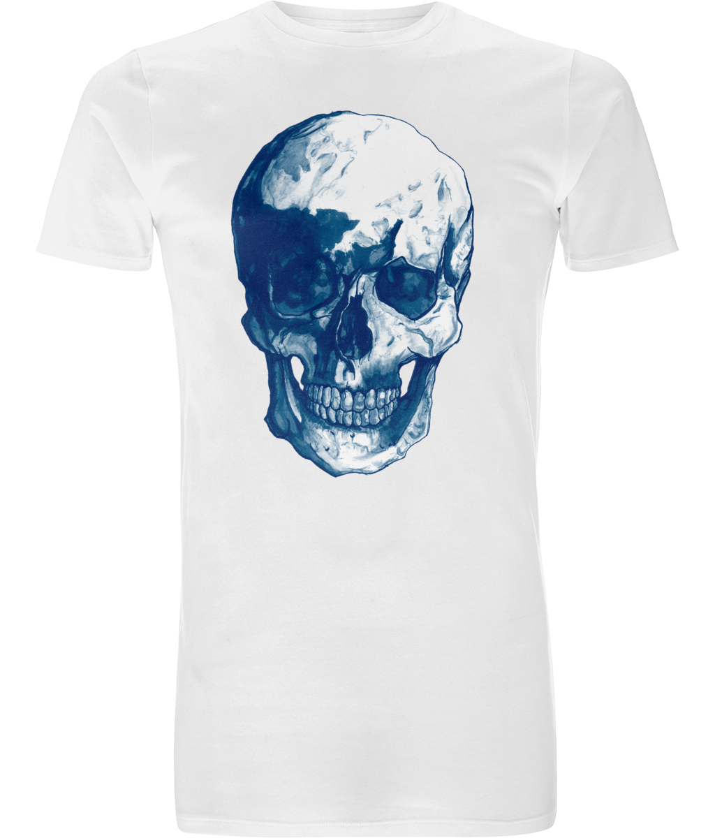 Men's Blue Skull Tee by Robert Bowen - Robert Bowen Tees