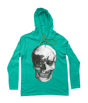 Men's Skull Hoodie Tee by Robert Bowen - Robert Bowen Tees