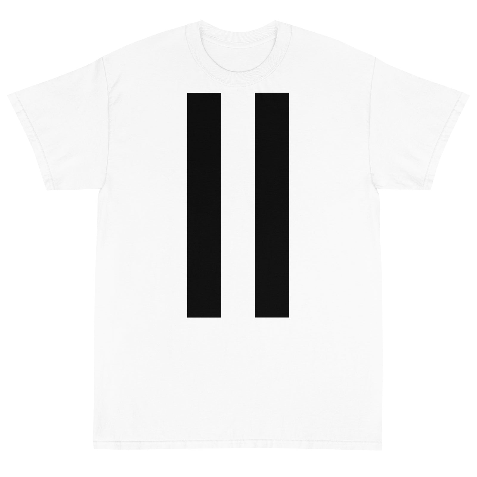 Unisex Twin Strips Loose Fit Short Sleeve T-Shirt