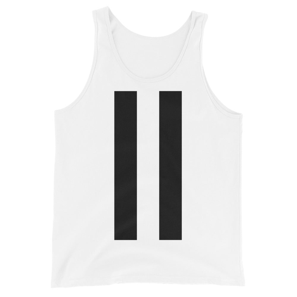 Unisex Tank Twin Strips Top