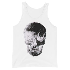 Inverted Skull Unisex Tank Top by Robert Bowen