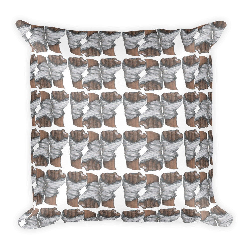 Muhammad  Ali Square Cushion by Robert Bowen - Robert Bowen Tees