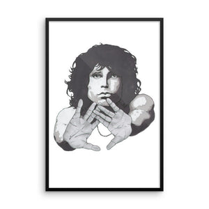 Jim Morrison by Robert Bowen Framed Poster - Robert Bowen Tees