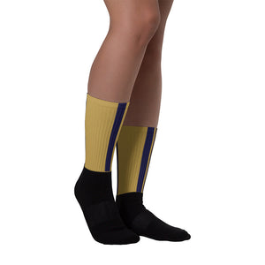 Windrush Tan & Navy Black foot socks by Robert Bowen - Robert Bowen Tees