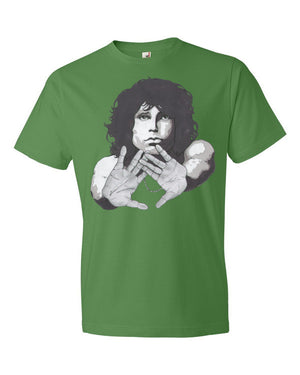 Jim Morrison by Robert Bowen Short Sleeve T-Shirt - Robert Bowen Tees