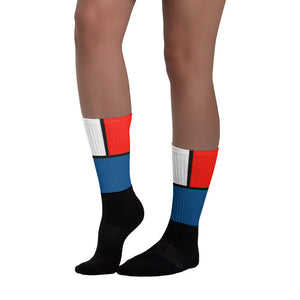 Block Colours Three Black foot socks by Robert Bowen - Robert Bowen Tees