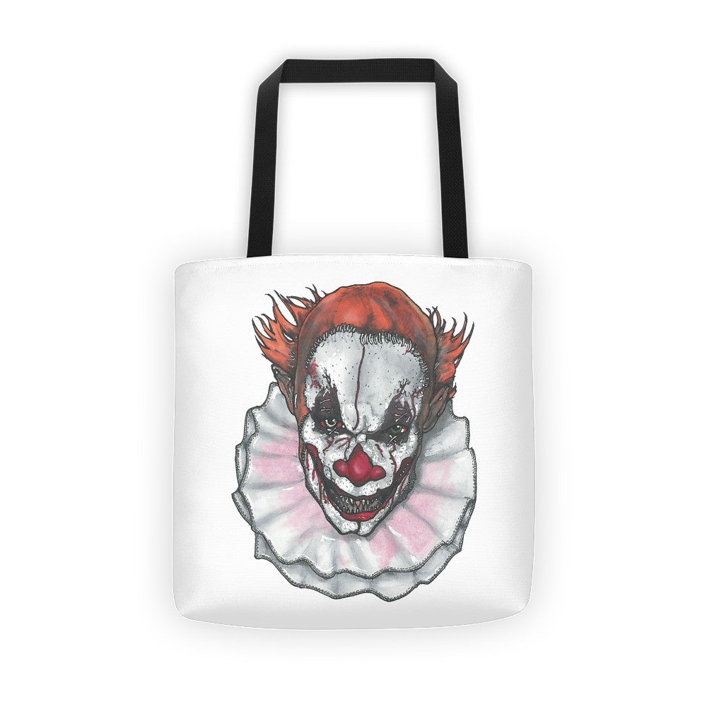 Scary Clown by Robert Bowen Tote Bag - Robert Bowen Tees