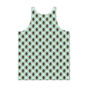 Polka Bees Unisex Tank Top by Robert Bowen