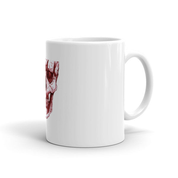 Skull Scapel Brown Ink by Robert Bowen Mug - Robert Bowen Tees