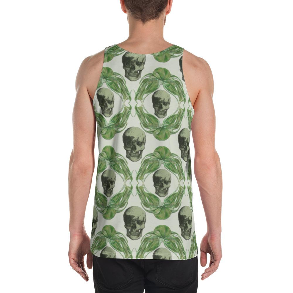 Skulls & Leaves by Robert Bowen All-Over Print Men's Tank Top - Robert Bowen Tees