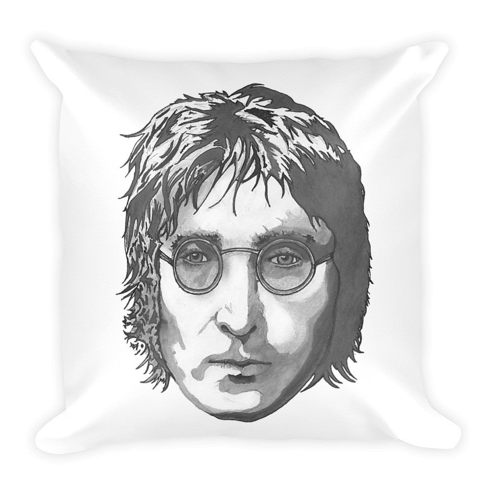 JL Square Cushion Illustrated by Robert Bowen - Robert Bowen Tees