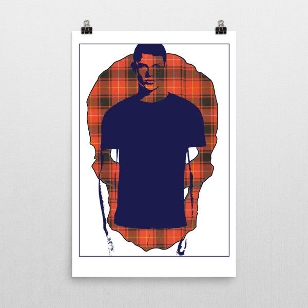 Tartan Man Poster - Robert Bowen Tees