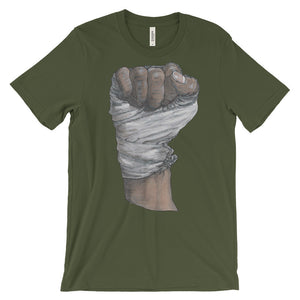 Muhammed Fist Unisex Short Sleeve T-Shirt Illustrated by Robert Bowen - Robert Bowen Tees