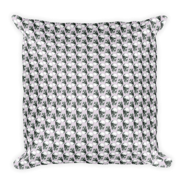 Skulls Retro Pattern by Robert Bowen Cushion - Robert Bowen Tees