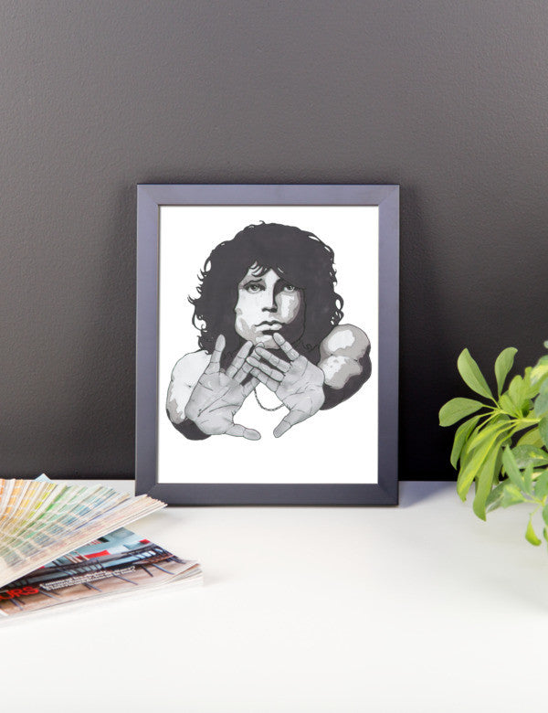Jim Morrison by Robert Bowen Framed Poster - Robert Bowen Tees