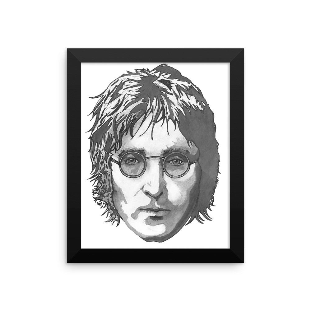 JL Framed Poster Illustrated by Robert Bowen - Robert Bowen Tees