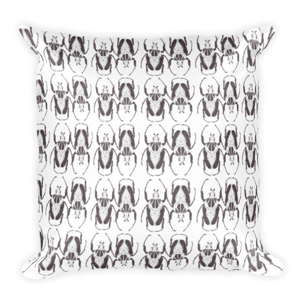 Black & White Beetles Opposites Cushion - Robert Bowen Tees
