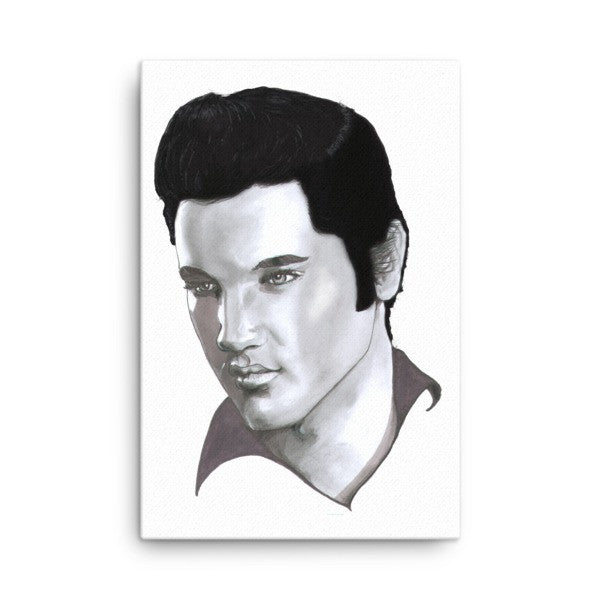 Elvis by Robert Bowen Canvas - Robert Bowen Tees