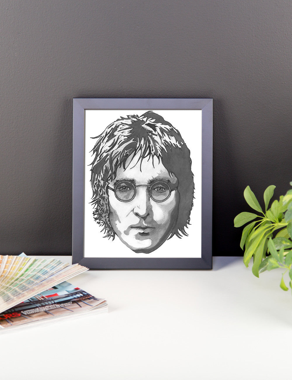 JL Framed Poster Illustrated by Robert Bowen - Robert Bowen Tees