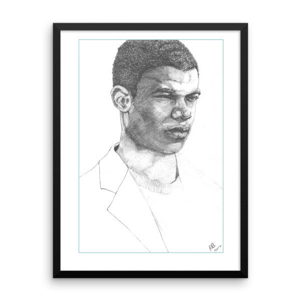 Model Man Framed Poster - Robert Bowen Tees