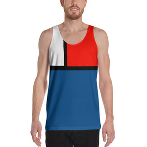 Block Colours One Unisex Tank Top by Robert Bowen - Robert Bowen Tees