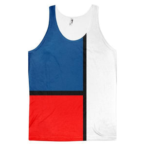 Block Colours Two Unisex Tank Top by Robert Bowen - Robert Bowen Tees