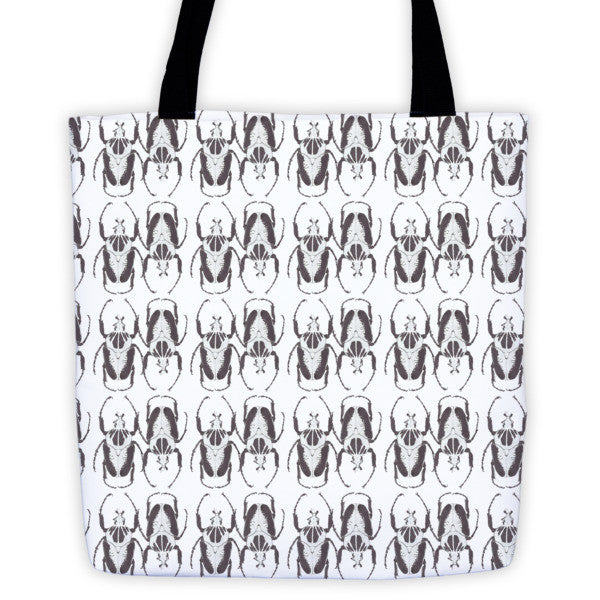Black & White Beetles Opposites Tote Bag - Robert Bowen Tees