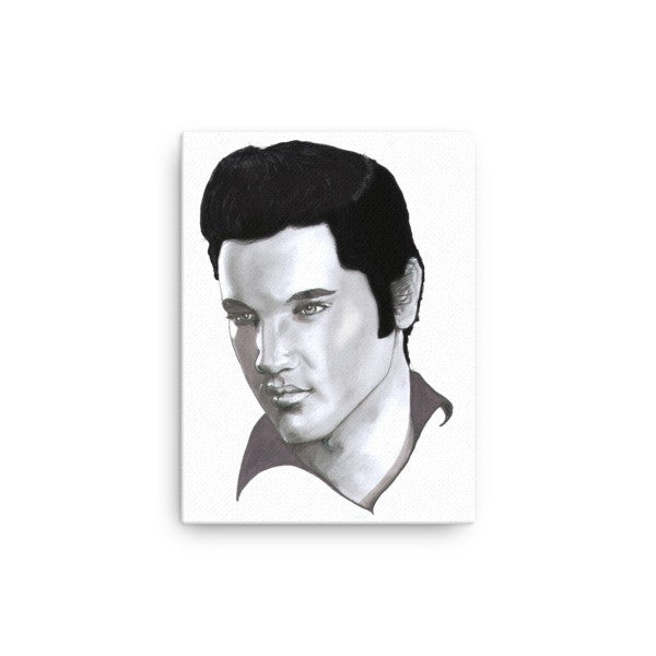 Elvis by Robert Bowen Canvas - Robert Bowen Tees