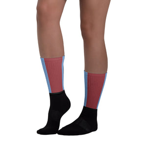 Windrush Retro Black foot socks by Robert Bowen - Robert Bowen Tees