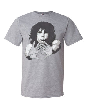 Jim Morrison by Robert Bowen Short Sleeve T-Shirt - Robert Bowen Tees
