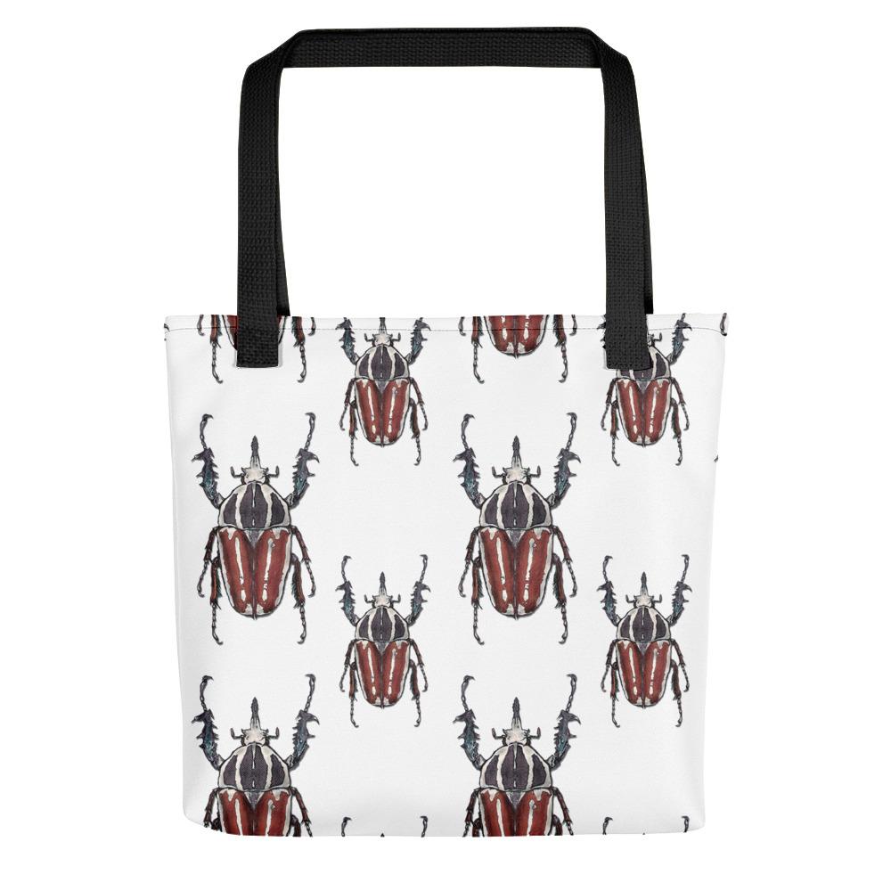 Polka Brown Beetles by Robert Bowen Tote Bag - Robert Bowen Tees