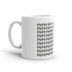 Polka Skulls White & BlackLandscape by Robert Bowen Mug - Robert Bowen Tees