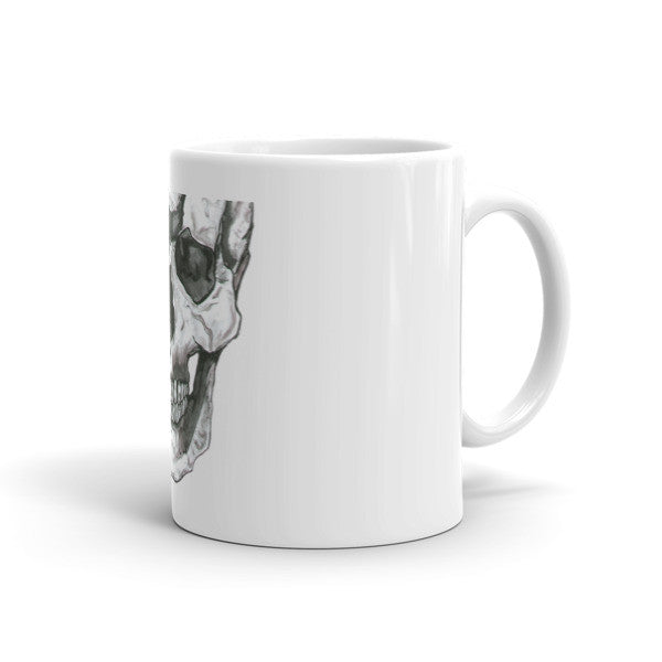 Skull Scapel Black Ink by Robert Bowen Mug - Robert Bowen Tees