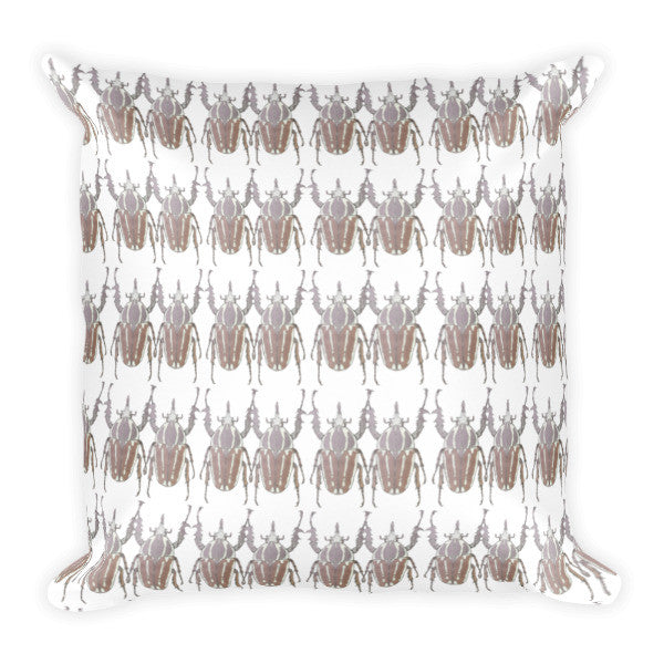Brown Beetles Standing Cushion - Robert Bowen Tees