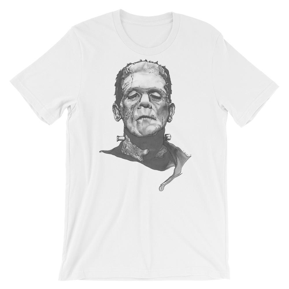 Frankinstein Short-Sleeve Unisex T-Shirt Illustrated by Robert Bowen - Robert Bowen Tees