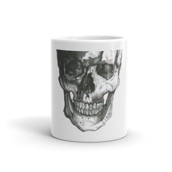 Skull Scapel Black Ink by Robert Bowen Mug - Robert Bowen Tees