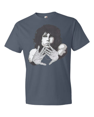 Jim Morrison by Robert Bowen Short Sleeve T-Shirt - Robert Bowen Tees