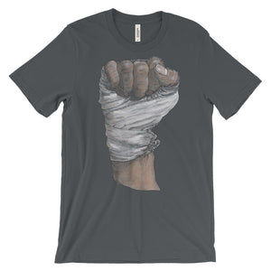 Muhammed Fist Unisex Short Sleeve T-Shirt Illustrated by Robert Bowen - Robert Bowen Tees
