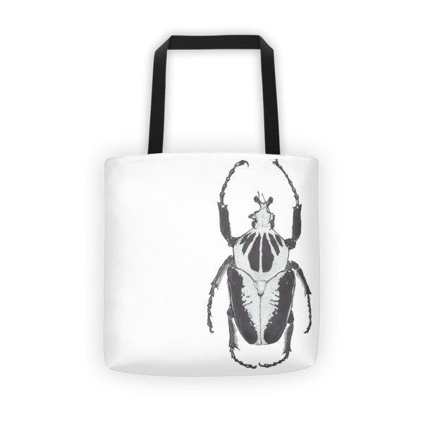 Black & White Beetle by Robert Bowen Tote Bag - Robert Bowen Tees