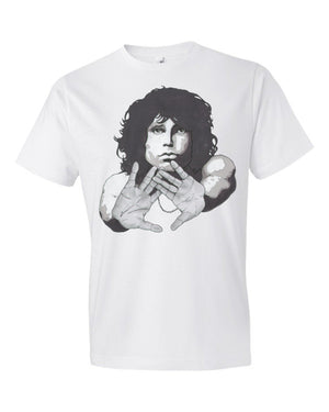 Jim Morrison by Robert Bowen Short Sleeve T-Shirt - Robert Bowen Tees