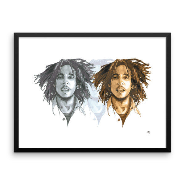 Triple Marley Framed Poster - Robert Bowen Tees