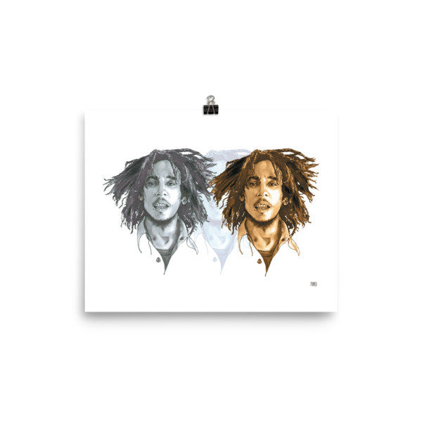 Triple Marley Poster - Robert Bowen Tees