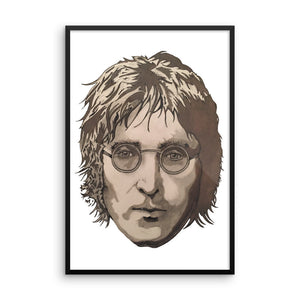 JL Vintage Treatment Framed  Poster Illustrated by Robert Bowen - Robert Bowen Tees