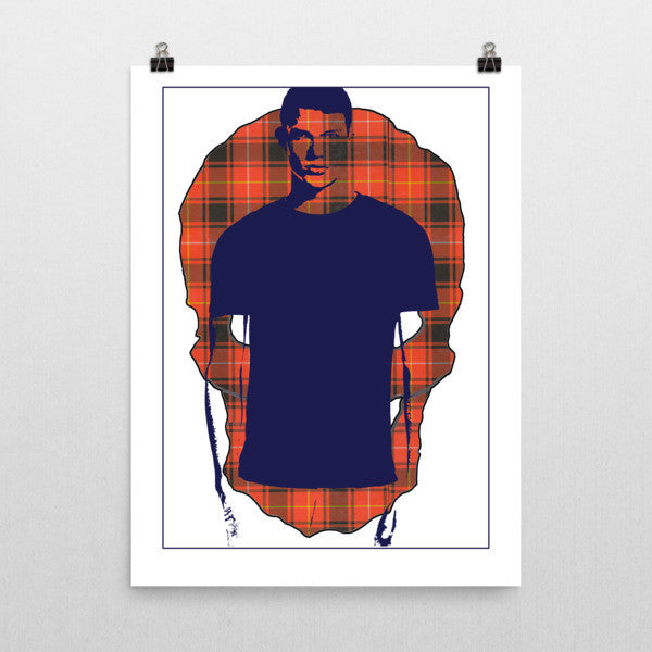 Tartan Man Poster - Robert Bowen Tees