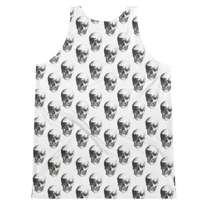 Polka Skulls by Robert Bowen Unisex Tank Top - Robert Bowen Tees