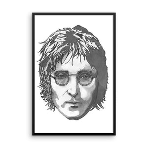 JL Framed Poster Illustrated by Robert Bowen - Robert Bowen Tees