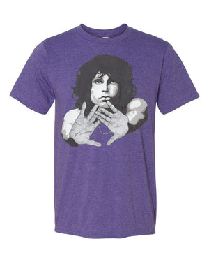 Jim Morrison by Robert Bowen Short Sleeve T-Shirt - Robert Bowen Tees