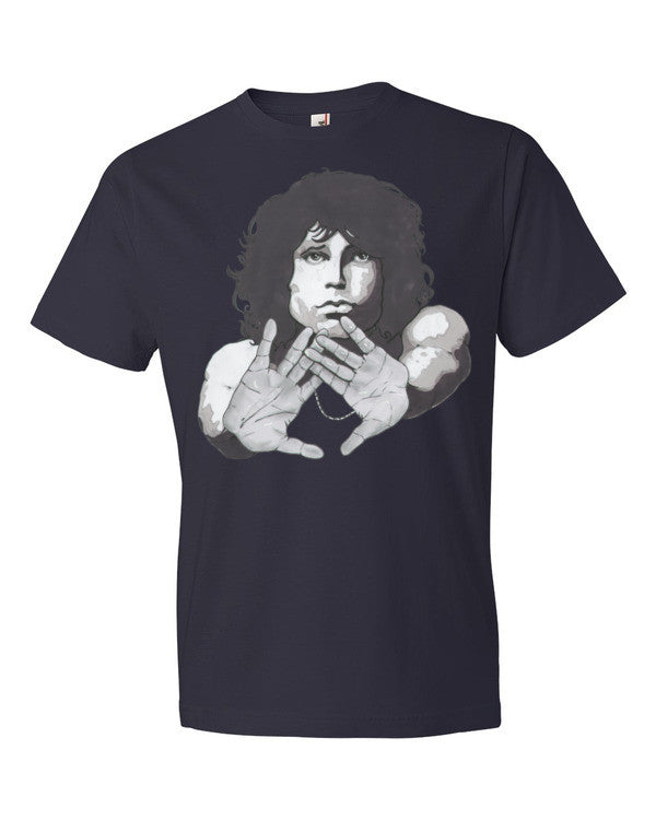 Jim Morrison by Robert Bowen Short Sleeve T-Shirt - Robert Bowen Tees