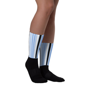 Windrush Blue & Black Black foot socks by Robert Bowen - Robert Bowen Tees