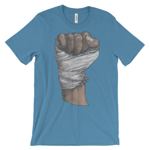 Muhammed Fist Unisex Short Sleeve T-Shirt Illustrated by Robert Bowen - Robert Bowen Tees